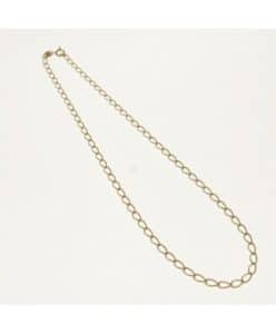 CADENA DE ORO MALLA BILBAO. Largo: 40cms. Ancho: 3,5mm