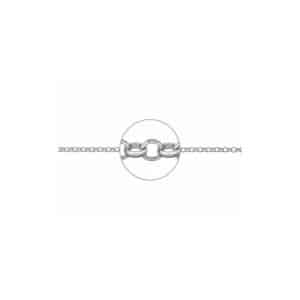 Cadena de Plata Malla Rolo