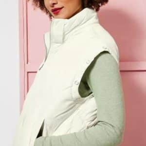 Chaqueta de invierno acolchada 38 BLANCO