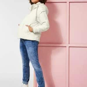 Chaqueta de invierno acolchada 34 BLANCO