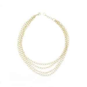 Choker con 4 cadenas de plata