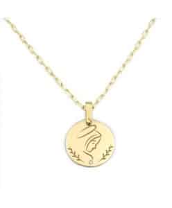 Collar HALO - VIRGEN de oro