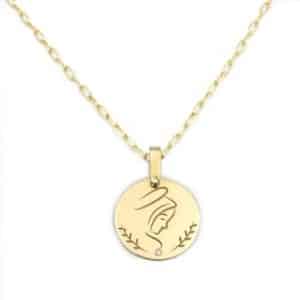 Collar HALO – VIRGEN de oro