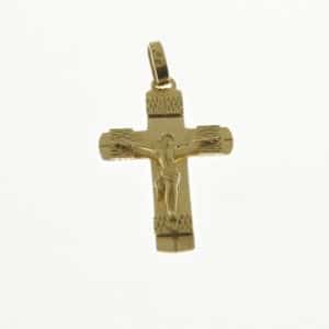 Cruz de Oro Amarillo Macizo