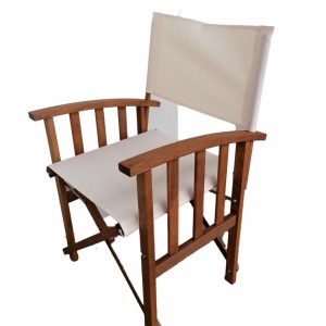 SILLON DIRECTOR MADERA Y TEXTIL PLEGABLE