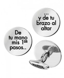 GEMELOS DE PLATA REDONDOS