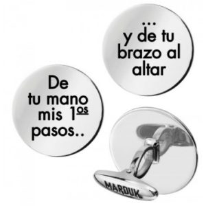 GEMELOS DE PLATA REDONDOS