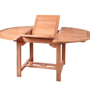 MESA OVAL MADERA TEKA KAYLA EXT. 82494 120/170×75