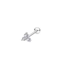 Lotus Silver EarCuff Pendiente
