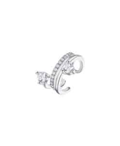 Lotus Silver EarCuff Pendiente