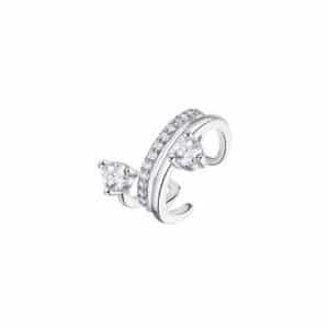 Lotus Silver EarCuff Pendiente