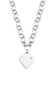 Collar de Acero con Corazón