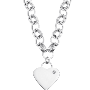 Collar de Acero con Corazón