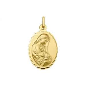 MEDALLA DE ORO AMARILLO OVAL