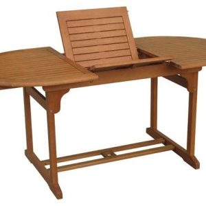 Mesa madera oval extensible 150-200×90 cm