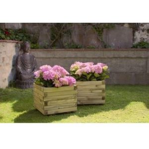 JARDINERA MADERA CUADRADA 30X40X40 NORT SPIRO