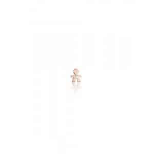 PENDIENTE ORO ROSA CON DIAMANT
