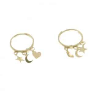 Pendientes aros de Oro