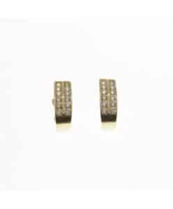 PENDIENTES DE ORO Y CIRCONITAS