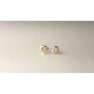 Pendientes de oro corazón