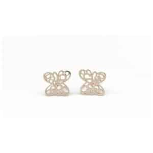 pendientes oro de mariposa