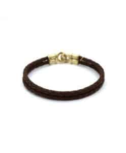 Pulsera de piel trenzada