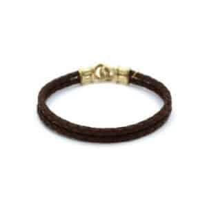 Pulsera de piel trenzada