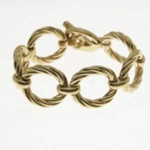PULSERA DE PLATA CHAPADA