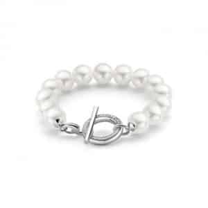 PULSERA DE PLATA Y PERLAS TI SENTO. 2430PW