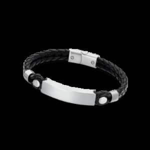 PULSERA ESCLAVA CUERO Y ACERO