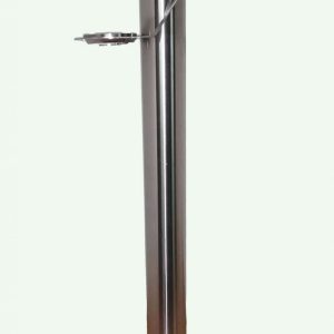 Dispensador de Gel redondo con pedal INOX