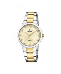 Reloj Chica de Acero Bicolor