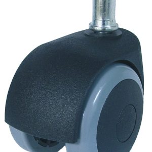 Rueda silla diámetro 50 espiga anilla hierro lisa 11×20 poliuretano gris