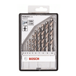 JUEGO BROCAS HSS 10PZ 260710535 robustline BOSCH