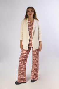 Pantalón básico 34 Teja