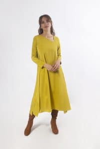 Vestido Mercedes 34 Mostaza