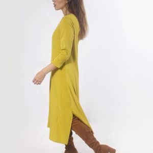 Vestido Mercedes 38 Mostaza