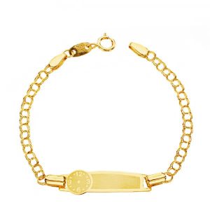 Pulsera Esclva de Oro 18K para bebé
