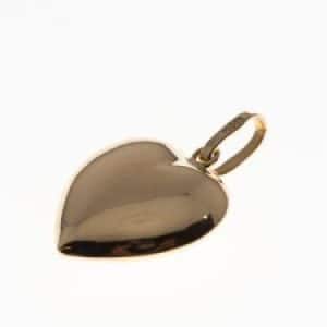 18K | Colgante de Oro Amarillo en forma de corazón