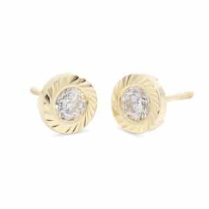 Pendientes de oro Eles niña redondo