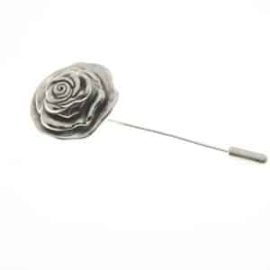 BROCHE ALFILER DE PLATA EN FORMA DE FLOR