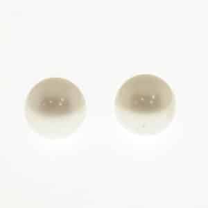 Pendientes de Oro Amarillo y perla Cultivada de 10mm | Cierre de Presión