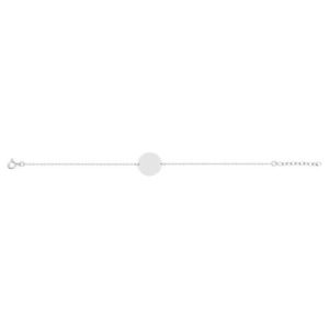 PULSERA DE PLATA CON CHAPITA
