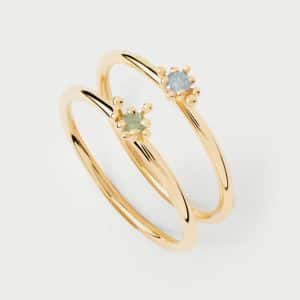 Anillo de Plata chapada Les