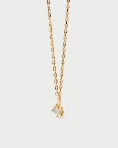 Collar de plata chapada Grey
