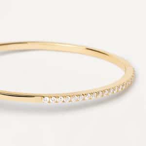 Aro Pulsera de Plata Chapada