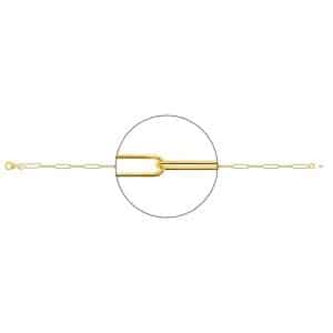 Pulsera Malla Rectángular de oro 18 Kilates