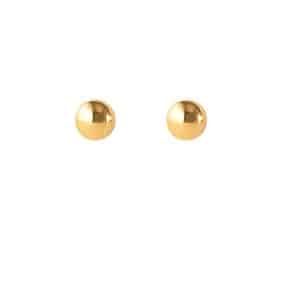 Pendientes de Oro 18 kilates Bola Lisa