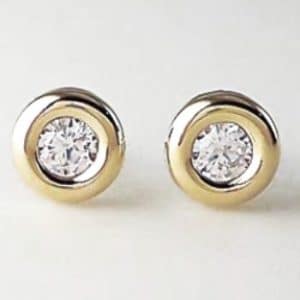 PENDIENTES DE ORO DONUTS REDONDOS