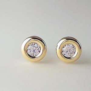 PENDIENTES DE ORO 18 KILATES DONUTS